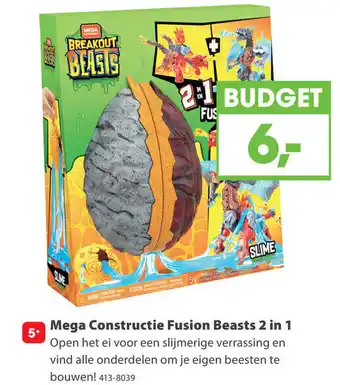 Top1Toys Mega Constructie Fusion Beasts 2 in 1 aanbieding