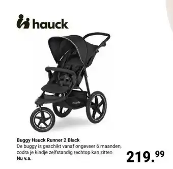 Van Asten BabySuperstore Buggy Hauck Runner 2 Black aanbieding