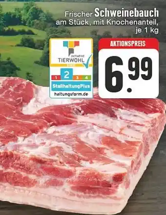 Edeka DE Frischer Schweinebauch aanbieding
