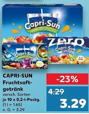 Kaufland DE CAPRI-SUN Fruchtsaft- getränk aanbieding