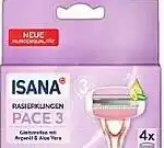 Rossmann DE Isana Rasierklingen Pace 3 aanbieding