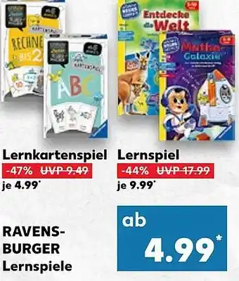 Kaufland DE RAVENS- BURGER Lernspiele aanbieding