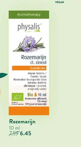 Holland & Barrett Physalis rozemarijn ct. cineol 10 ml aanbieding