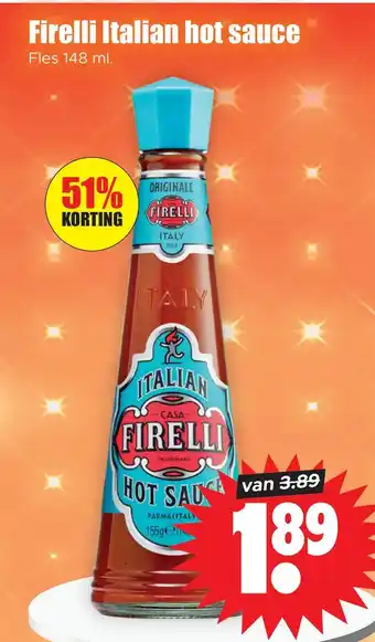 Dirk 7 Firelli Italian hot sauce aanbieding