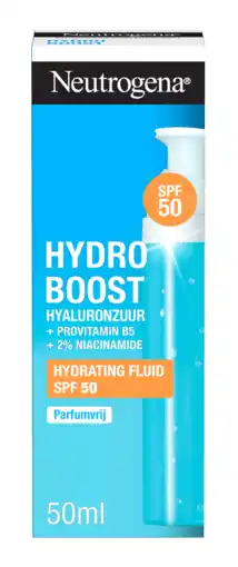 De Online Drogist Neutrogena Hydro Boost Hydrating Fluide SPF50 aanbieding