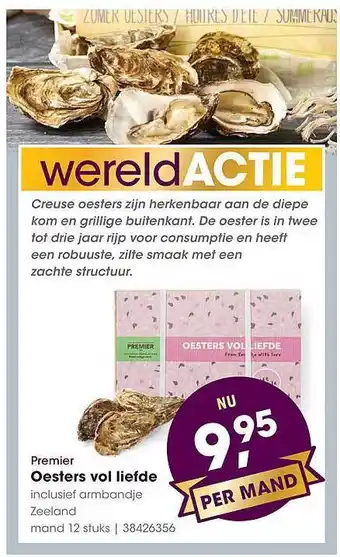 HANOS Premier oesters vol liefde aanbieding