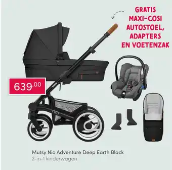 Baby & Tiener Mutsy Nio Adventure Deep Earth Black 2-in-1 aanbieding