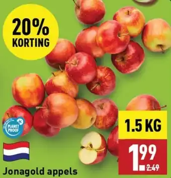 ALDI Jonagold appels 1.5kg aanbieding