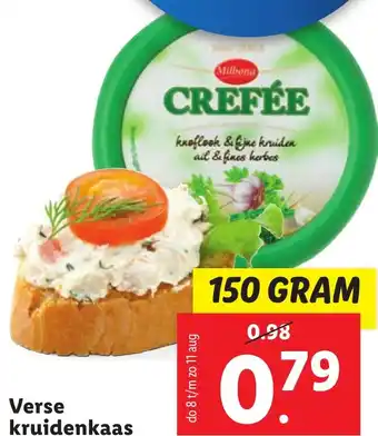 Lidl Verse kruidenkaas 150g aanbieding