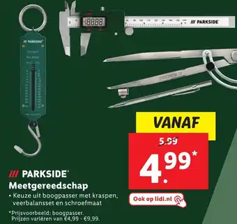 Lidl PARKSIDE Meetgereedschap aanbieding