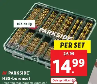 Lidl PARKSIDE HSS-borenset 107-delig aanbieding