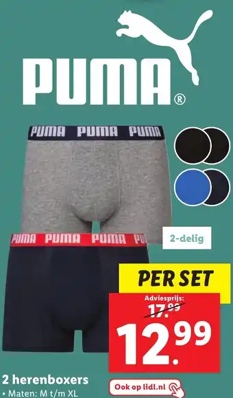 Lidl 2 herenboxers aanbieding