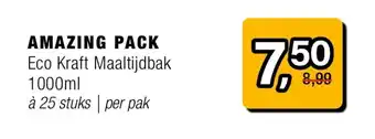 Amazing Oriëntal AMAZING PACK Eco Kraft Maaltijdbak aanbieding