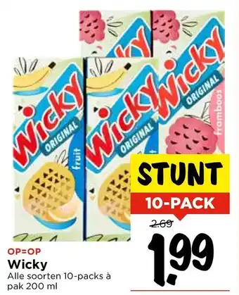 Vomar Voordeelmarkt Wicky 200ml aanbieding