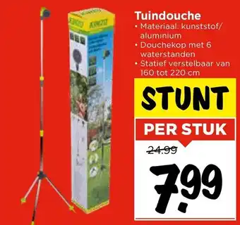 Vomar Voordeelmarkt Tuindouche 160 tot 220 cm aanbieding