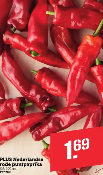 Coop PLUS Nederlandse rode puntpaprika 500g aanbieding