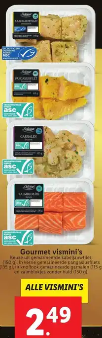 Lidl Delicieux Gourmet vismini's aanbieding