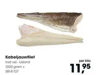 HANOS Kabeljauwfilet met vel 1000 gram aanbieding