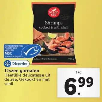 Lidl Ocean Sea IJszee garnalen 1kg aanbieding