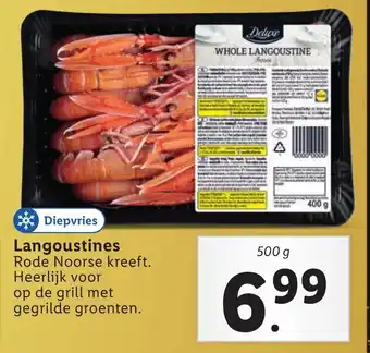 Lidl Deluxe Langoustines 500g aanbieding