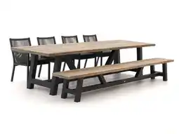 Kees Smit Manifesto Rivola/Bresimo 330cm dining tuinset met bank 6-delig aanbieding