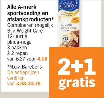 Albert Heijn Alle A-merk sportvoeding en afslankproducten* aanbieding