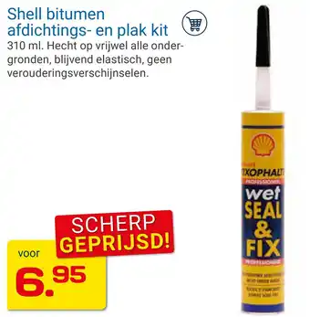 Kluswijs Shell bitumen afdichtings- en plak kit 310ml aanbieding