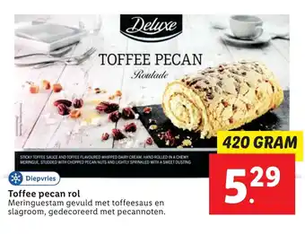 Lidl Deluxe Toffee pecan 420g aanbieding