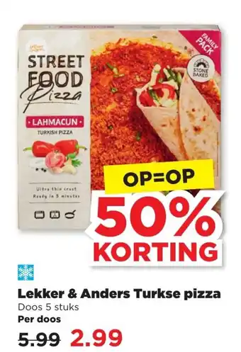 PLUS Lekker & Anders Turkse pizza aanbieding