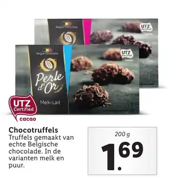 Lidl Perle d'Or Chocotruffels 200g aanbieding