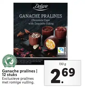 Lidl Deluxe Ganache pralines 130g aanbieding