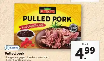 Lidl Pulled pork 550 g aanbieding