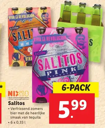 Lidl Salitos 6x0.33 l aanbieding