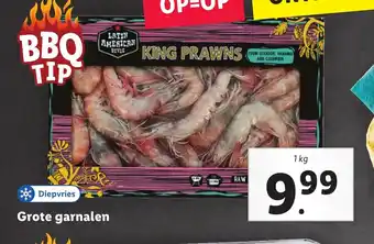 Lidl Grote garnalen 1kg aanbieding