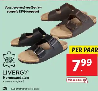 Lidl Herensandalen aanbieding