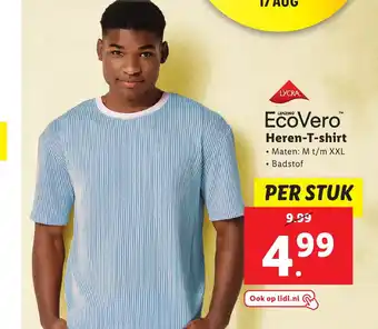 Lidl Escovero Heren T-shirt aanbieding