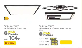 Praxis Brilliant LED Plafondlamp Allie aanbieding