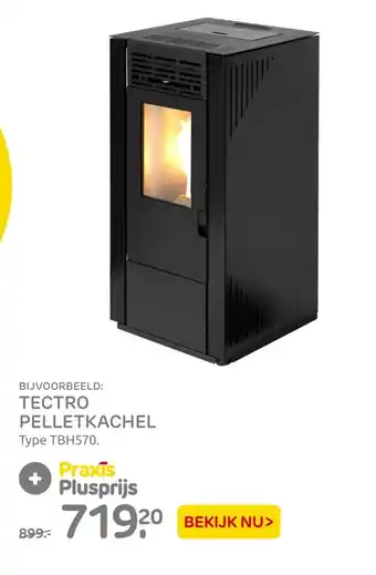 Praxis Tectro pelletkachel TBH 570 aanbieding