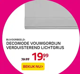 Praxis Decomode Vouwgordijn Verduisterend Lichtgrijs aanbieding