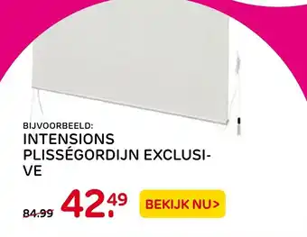 Praxis Intensions Plissegordijn Exclusive aanbieding