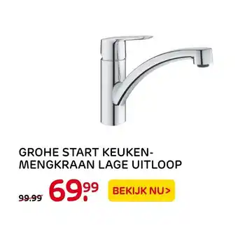 Praxis Grohe Start Keuken-Mengkraan Lage Uitloop aanbieding