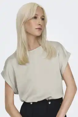 Wehkamp ONLY T-shirt ONLLIEKE beige aanbieding