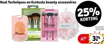 Kruidvat Real Techniques en Ecotools beauty accessoires aanbieding