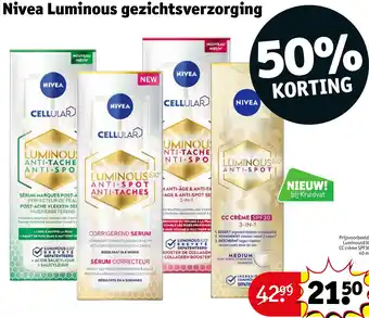 Kruidvat Nivea Luminous gezichtsverzorging 40ml aanbieding