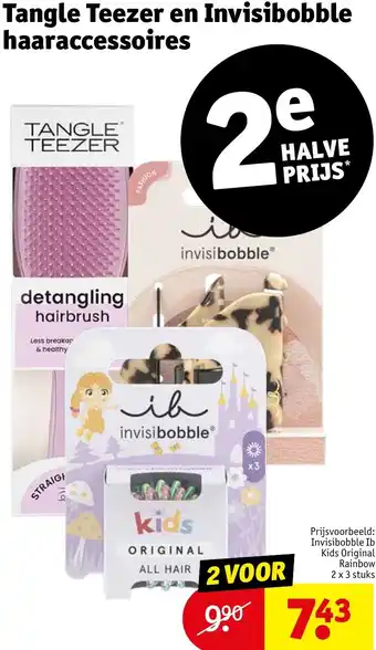 Kruidvat Tangle Teezer en Invisibobble haaraccessoires aanbieding