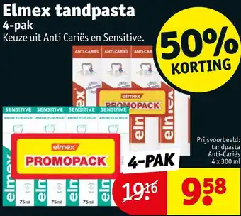 Kruidvat Elmex tandpasta 300ml aanbieding