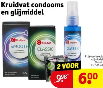 Kruidvat condooms en glijmiddel 100ml aanbieding