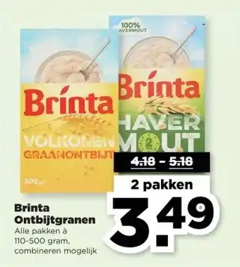 PLUS Brinta Ontbijtgranen aanbieding