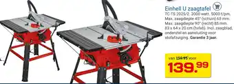 Kluswijs Einhell U zaagtafel aanbieding