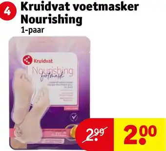 Kruidvat voetmasker Nourishing aanbieding